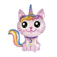 Balon bez helu: Kot magiczny, różowy – Balony bez helu – Szalony.pl