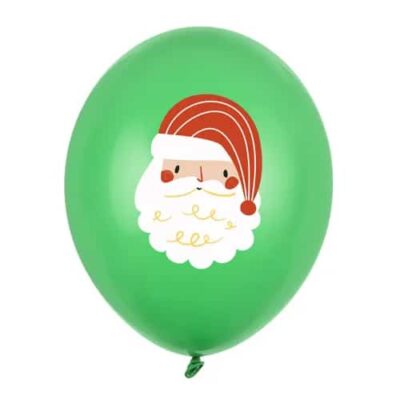 Balon z helem: Mikołaj, 30 cm Boże Narodzenie - Balony z helem Szalony.pl - Sklep imprezowy