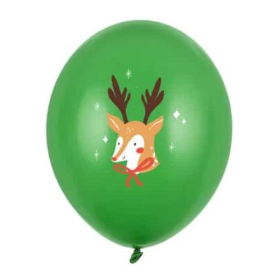 Balon z helem: Renifer, 30 cm Boże Narodzenie - Balony z helem Szalony.pl - Sklep imprezowy