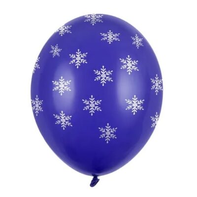 Balon bez helu: Śnieżynka, 30 cm Balony bez helu Szalony.pl - Sklep imprezowy