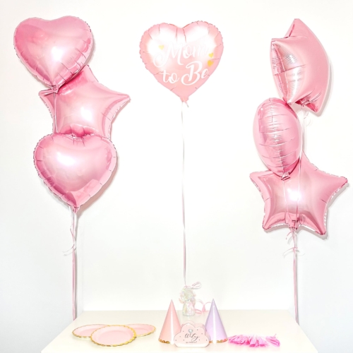 Bukiet balonowy: MOM SUPRISE2, napełniony helem Balony na Narodziny Sprawdź naszą ofertę. Sklep imprezowy Szalony.pl.