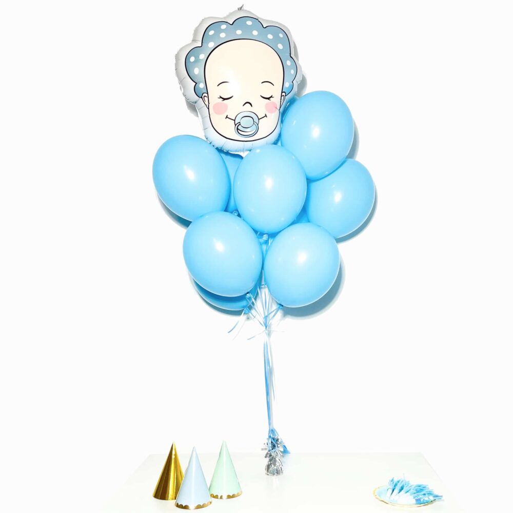 Bukiet balonowy: BLUE BOY, napełniony helem