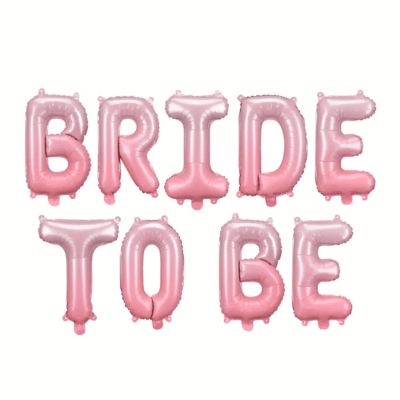Balony litery – “Bride to be”, różowe, 35 cm Napisy balonowe Szalony.pl - Sklep imprezowy