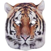 Maska papierowa – Tygrys – Maski imprezowe – Szalony.pl