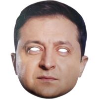 Maska papierowa – Wołodymyr Zełenski – Maski imprezowe – Szalony.pl