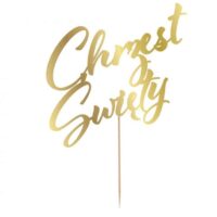 Topper – Chrzest Święty, 17×20 cm – Prezent na Chrzest – Szalony.pl