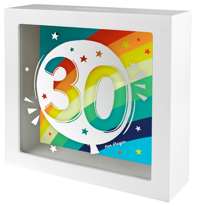 Skarbonka z szybką – Rainbow 30 Prezent na 30 urodziny Szalony.pl - Sklep imprezowy