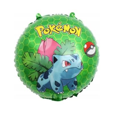 Balon z helem: Bulbasaur, Pokemon, 18″ Bajkowe z helem Szalony.pl - Sklep imprezowy