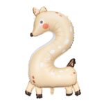 Balon bez helu: cyfra 1 – 86cm, żyrafa – Balony bez helu – Szalony.pl