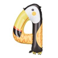 Balon bez helu: cyfra 1 – 86cm, żyrafa – Balony bez helu – Szalony.pl