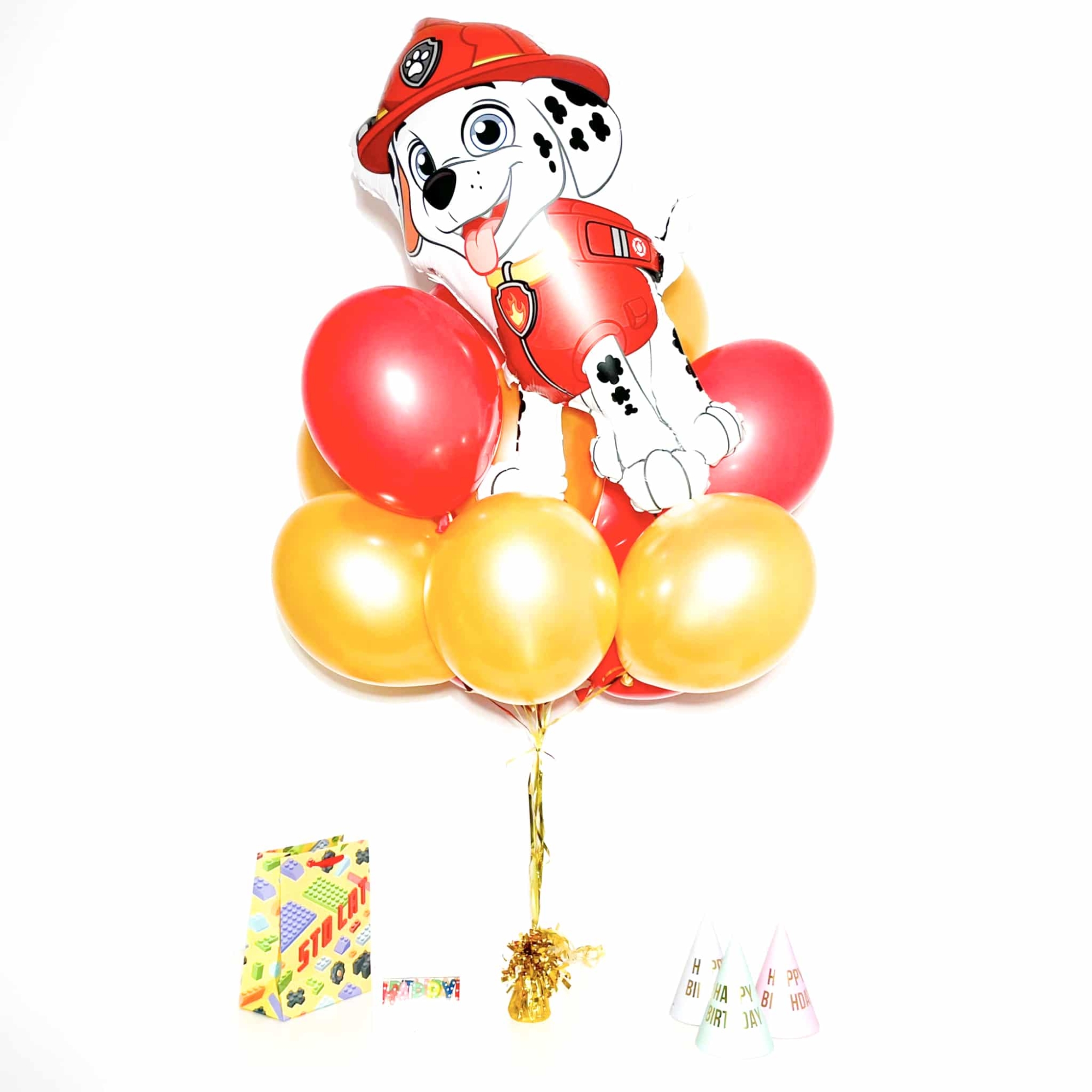 Bukiet balonowy: HAPPY MARSHALL, napełniony helem Balony dla Dziecka Szalony.pl - Sklep imprezowy