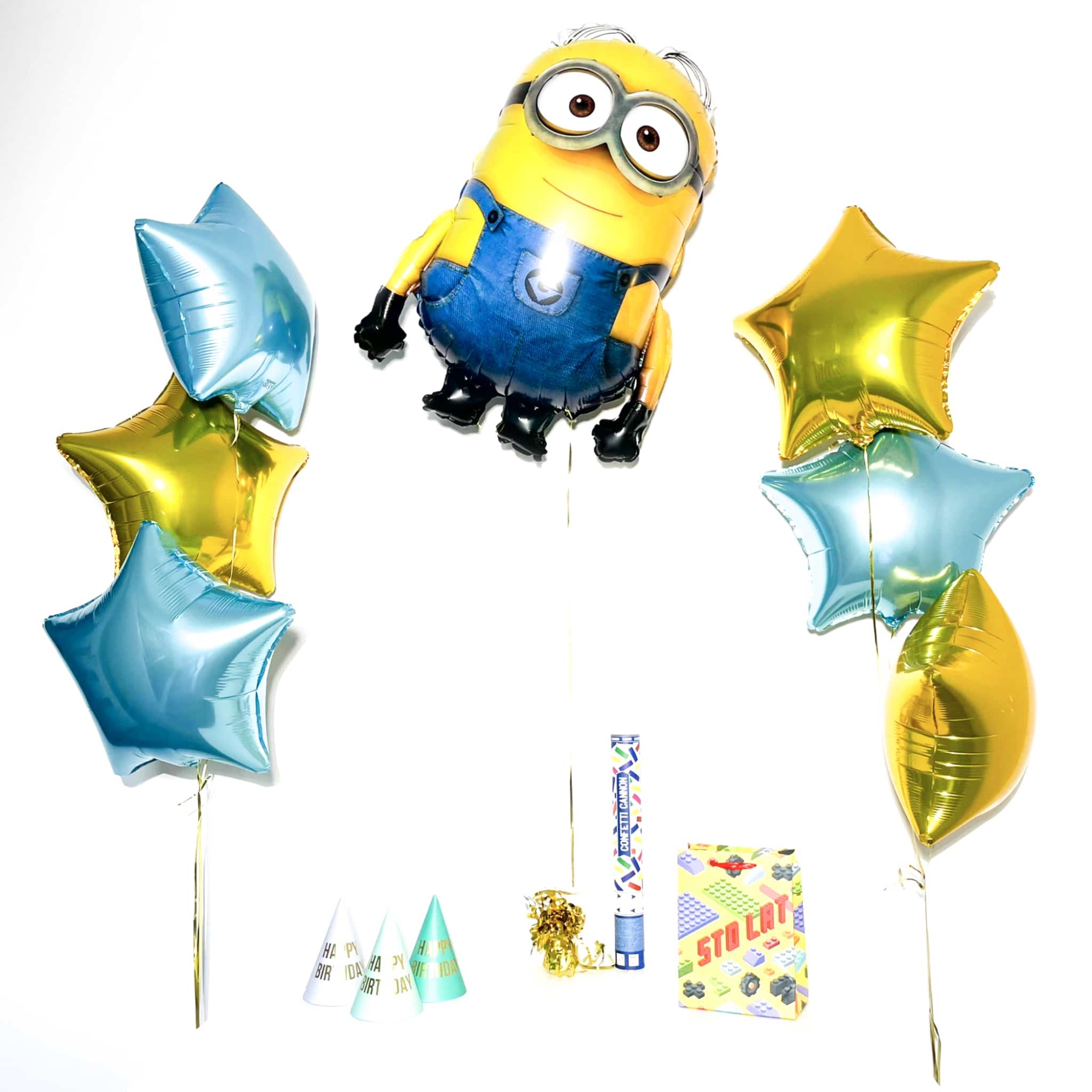 Bukiet balonowy: BIG MINIONS, napełniony helem Balony dla Dziecka Szalony.pl - Sklep imprezowy