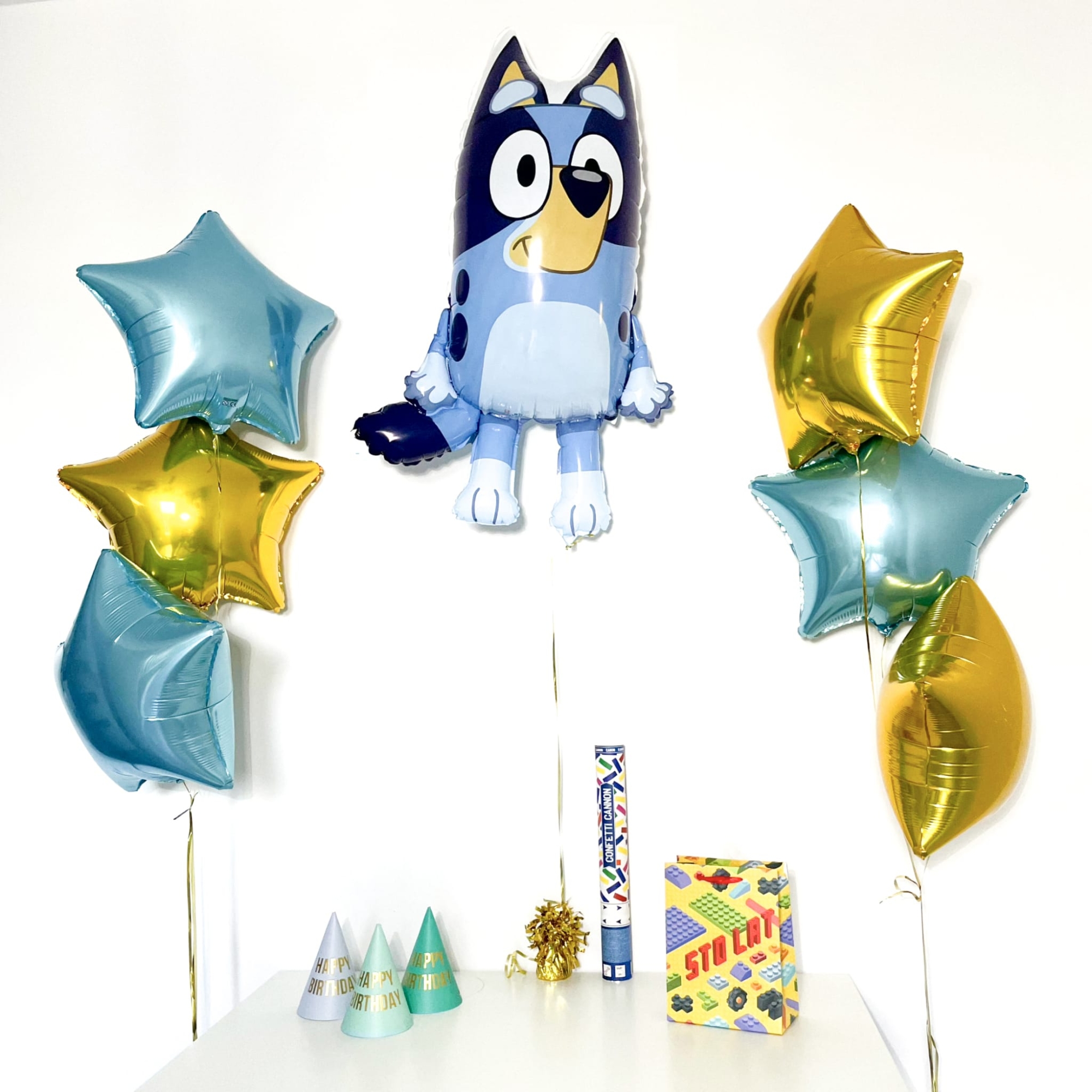 Bukiet balonowy: BIG BLUEY, napełniony helem Balony dla Dziecka Szalony.pl - Sklep imprezowy