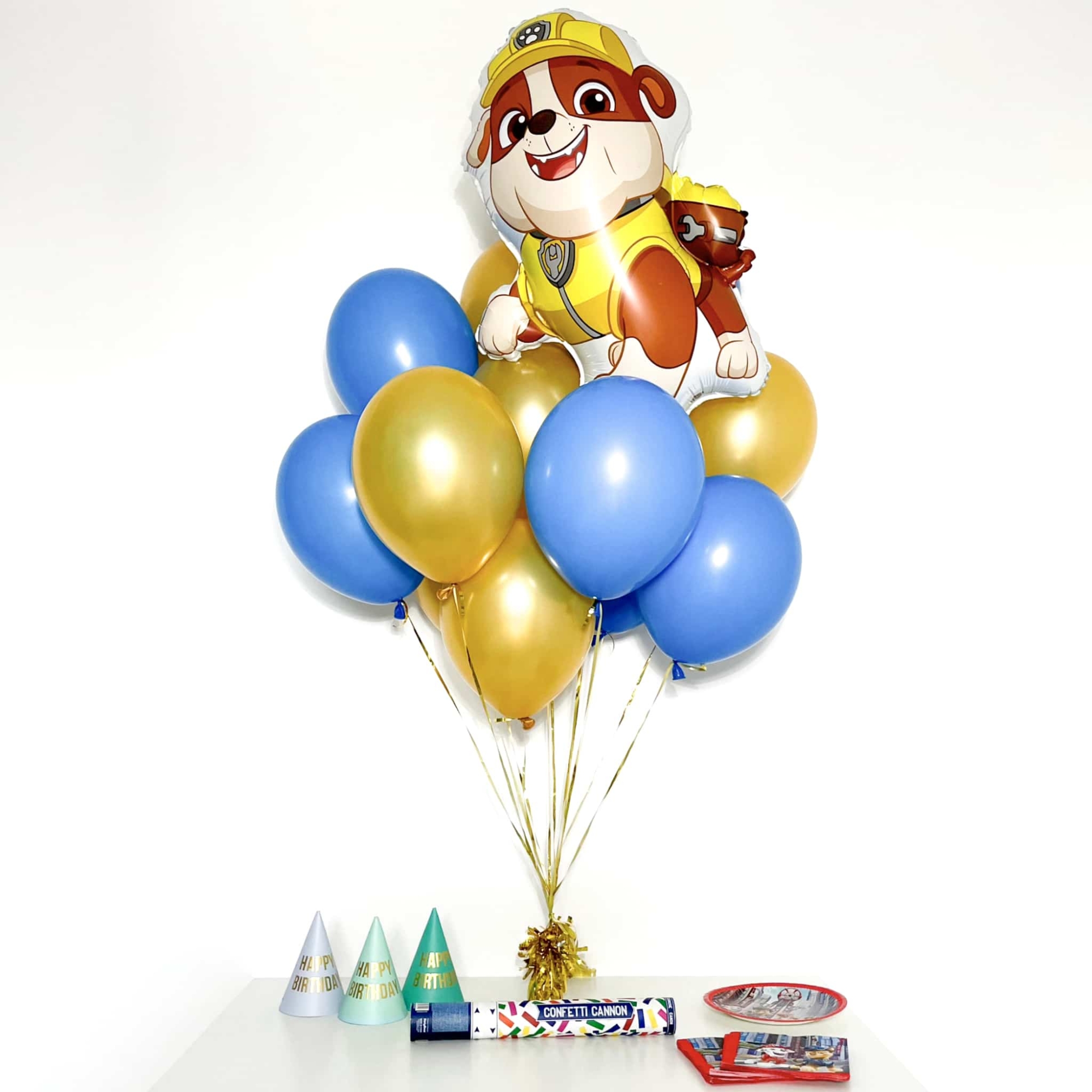 Bukiet balonowy: HAPPY RUBBLE, napełniony helem Balony dla Dziecka Szalony.pl - Sklep imprezowy