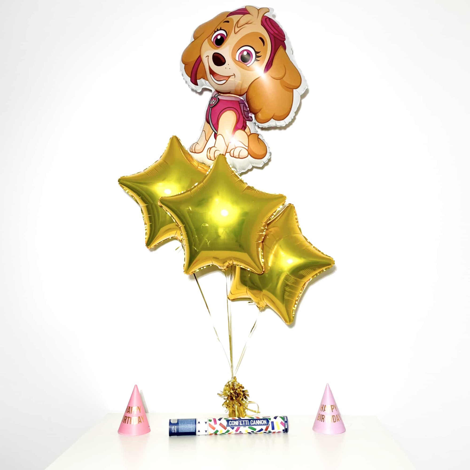Bukiet balonowy: GOLD SKYE, napełniony helem Balony dla Dziecka Szalony.pl - Sklep imprezowy