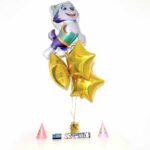 Bukiet balonowy: GOLD EVEREST, napełniony helem