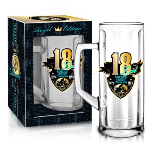 Kufel do piwa - 18 lat, ROYAL, 500ml