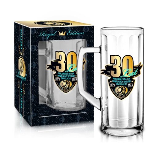 Kufel do piwa - 30 lat, ROYAL, 500ml