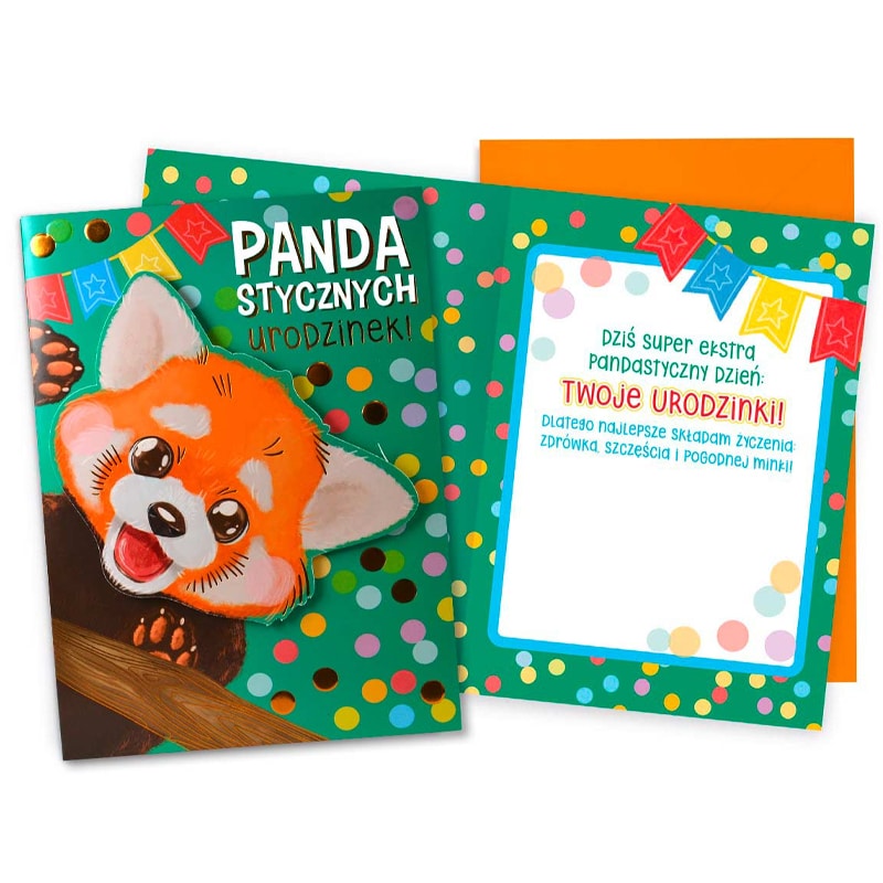 Kartka okolicznościowa – Pandastycznych urodzin! Kartki okolicznościowe Szalony.pl - Sklep imprezowy 2