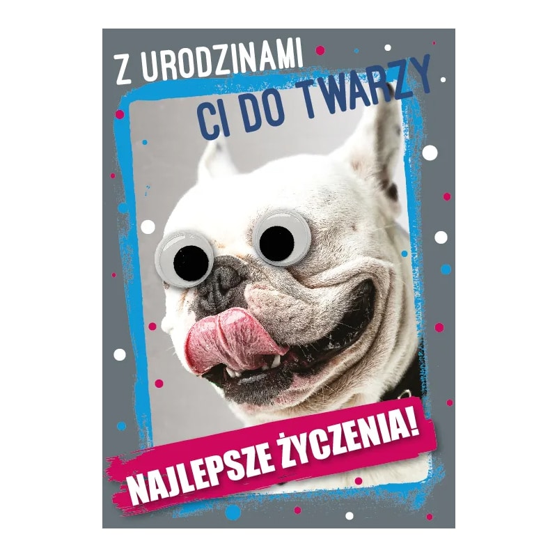 Kartka urodzinowa – Pies, do twarzy Kartki okolicznościowe Szalony.pl - Sklep imprezowy