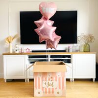 Pudło balonowe: Boy or Girl? It’s a Girl, różowe, Nr. 17 – Pudło balonowe – Szalony.pl