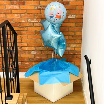 Pudło balonowe: Świnka Peppa i George, nieb. Nr. 20 – Pudło balonowe – Szalony.pl