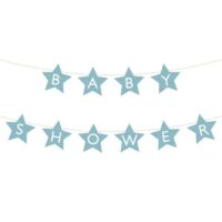 Baner – Baby shower, niebieskie, 2.9 m – Banery – Szalony.pl