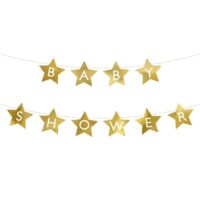 Baner – Baby shower, złote, 2.9 m – Banery – Szalony.pl