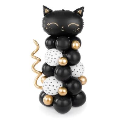 Girlanda – Bukiet balonów, kotek, czarny, 83x140cm Zestaw dekoracji Szalony.pl - Sklep imprezowy 3
