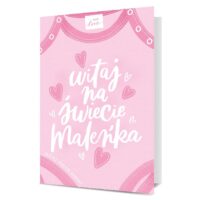 Kartka okolicznościowa – Witaj na świecie, różowa – Kartki na narodziny – Szalony.pl