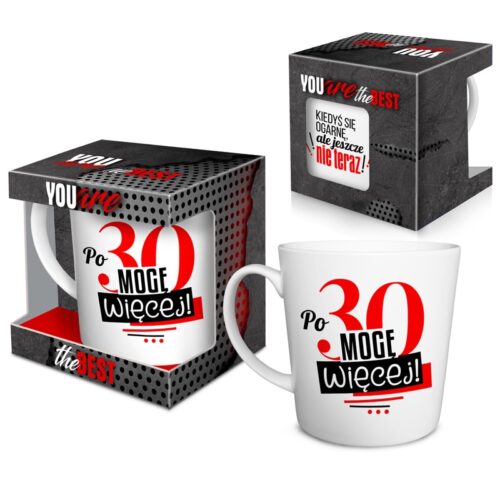 Kubek - "Po 30 mogę więcej", 480 ml