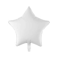 Balon bez helu: Gwiazdka, 48 cm, biały – Balony bez helu – Szalony.pl
