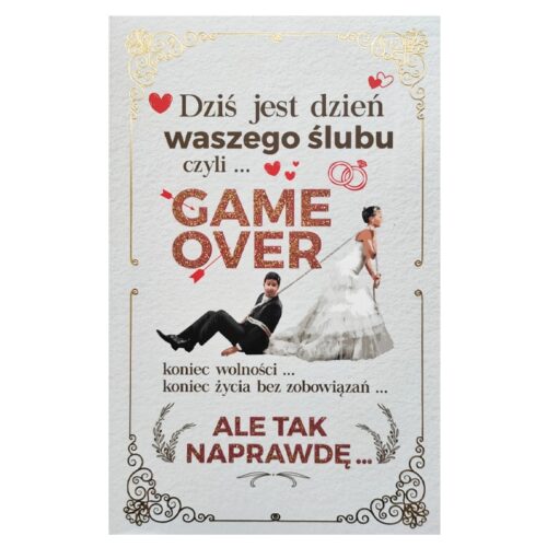 Kartka okolicznościowa - Game over