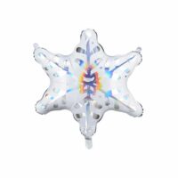 Balon bez helu: Płatek śniegu, 55 x 57 cm – Balony bez helu – Szalony.pl