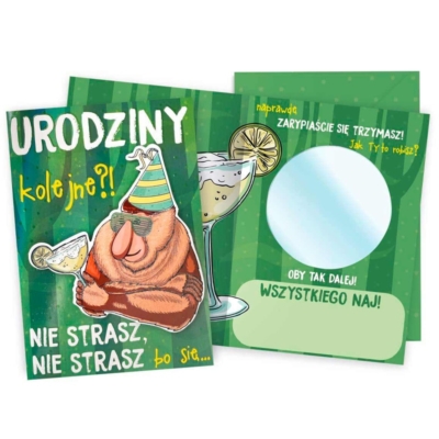 Kartka okolicznościowa – Urodzinowy Janusz Kartki urodzinowe Szalony.pl - Sklep imprezowy