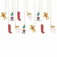 Zawieszka do prezentu – Skarpeta, Mikołaj, Ciastek – Dekoracje na Boże Narodzenie – Szalony.pl