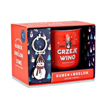 Kubek Hobby – Grzeję wino, 350 ml + brelok – Prezent na Boże Narodzenie – Szalony.pl