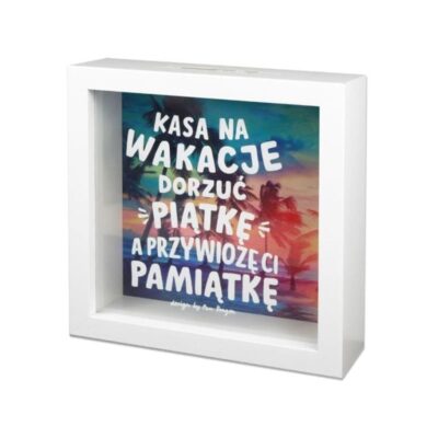 Skarbonka z szybką - Kasa na wakacje, dorzuć piątkę