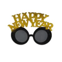 Okulary – Happy New Year, 1 szt, złoty – Dekoracje na Sylwestra – Szalony.pl