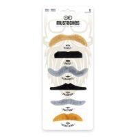 Zestaw sztucznych wąsów – 6 szt, mix – Przebrania imprezowe – Szalony.pl