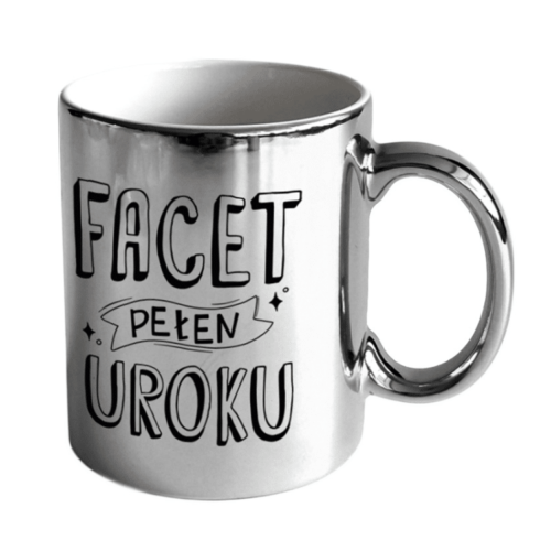 Kubek - ''Facet pełen uroku'', srebrny