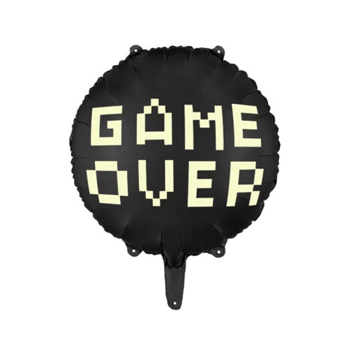 Balon bez helu: Game over, 18''. Szalony.pl - Sklep imprezowy.