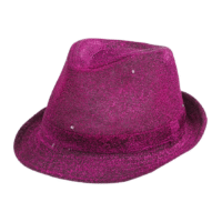 Kapelusz – różowy w cekiny, świecący – Przebrania imprezowe – Szalony.pl