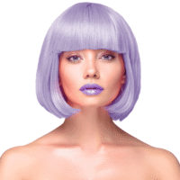 Peruka – Krótka włosy, fioletowy – Przebrania imprezowe – Szalony.pl