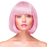 Peruka – Krótkie włosy, różowe – Przebrania imprezowe – Szalony.pl