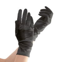 Rękawiczki – Satynowe, czarne – Przebrania imprezowe – Szalony.pl