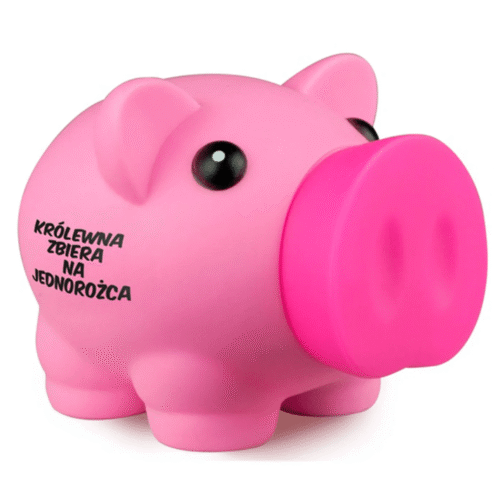 Skarbonka świnka mini - Królewna, różowa