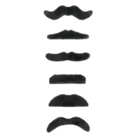 Zestaw sztucznych wąsów – 6 szt, czarne – Przebrania imprezowe – Szalony.pl