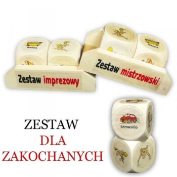 Zestaw kostki dla zakochanych – Gadżety imprezowe – Szalony.pl