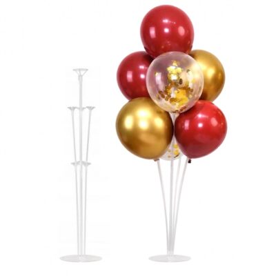Stojak na balony – Plastikowy, 7 balonów, 74 cm Balony bez helu Szalony.pl - Sklep imprezowy